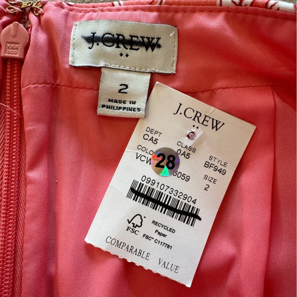 J. Crew Factory Printed pencil skirt • size 2 • BF949 • NWT - Picture 2 of 10